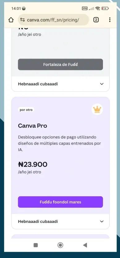 CANVA PRO BARATO NIGERIA MONEDA
